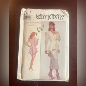 Simplicity Pattern 8947 Jessica McClintock for GunneSax Size 16 (Modern 6) Uncut